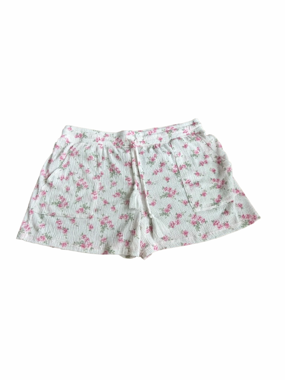 Jaclyn New York Women's White Floral Drawstring Shorts